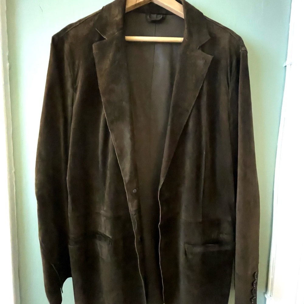 Mens ‘unlined’ Suede Sport Coat